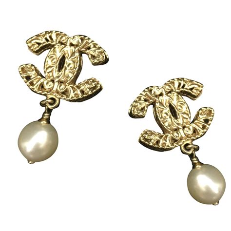 boucles d'oreille chanel double c|Boucles d'oreilles .